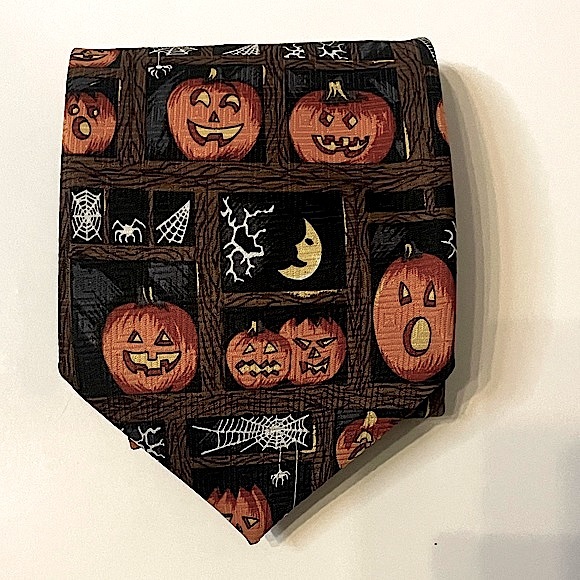 Halloween jack-o’-lantern Halloween Fun Tie - Picture 1 of 4